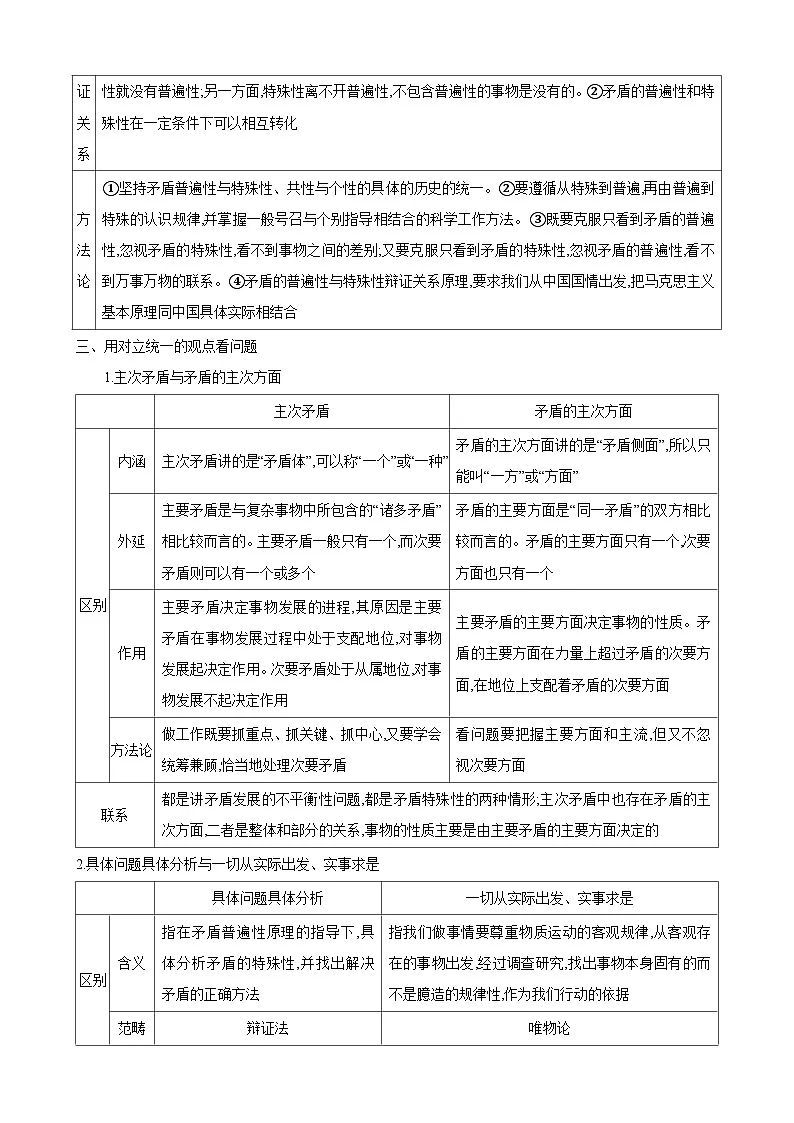 高中政治统编版必修四 3.3 唯物辩证法的实质与核心 学案第3页