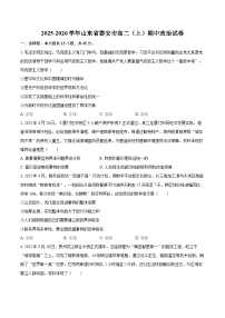 2025-2026学年山东省泰安市高二（上）期中政治试卷-自定义类型