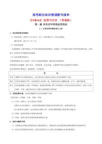 2025年高考政治课本知识背诵默写清单-专题 06 法律与生活（背诵版+默写版）