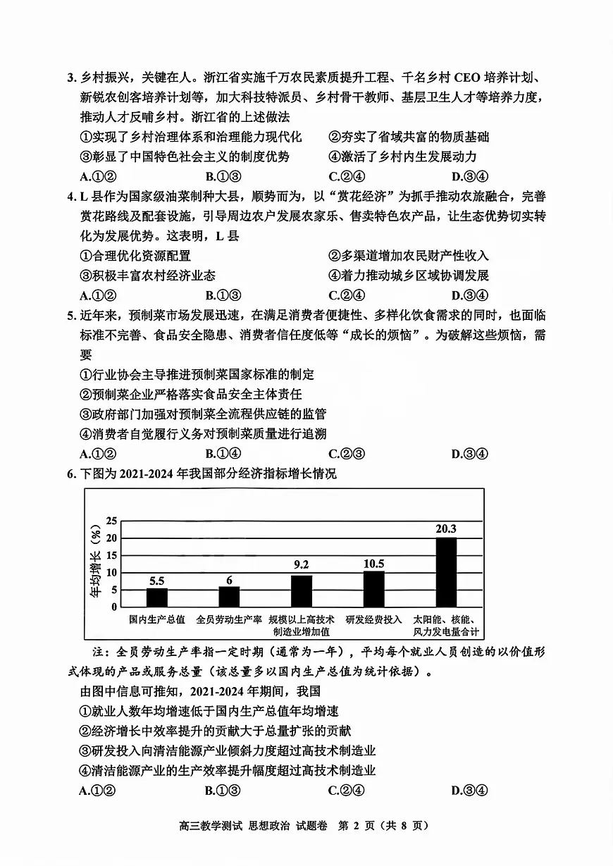 政治试题 第2页