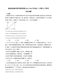 湖南省新高考教学教研联盟2026届高三上学期12月联考 政治试卷（含答案）