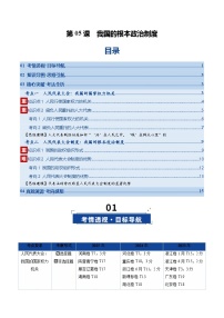 高考政治一轮-我国的根本政治制度（复习讲义）（原卷版）（全国通用）