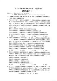 2025-2026学年NT20,名校高三上学期1月政治试题及答案
