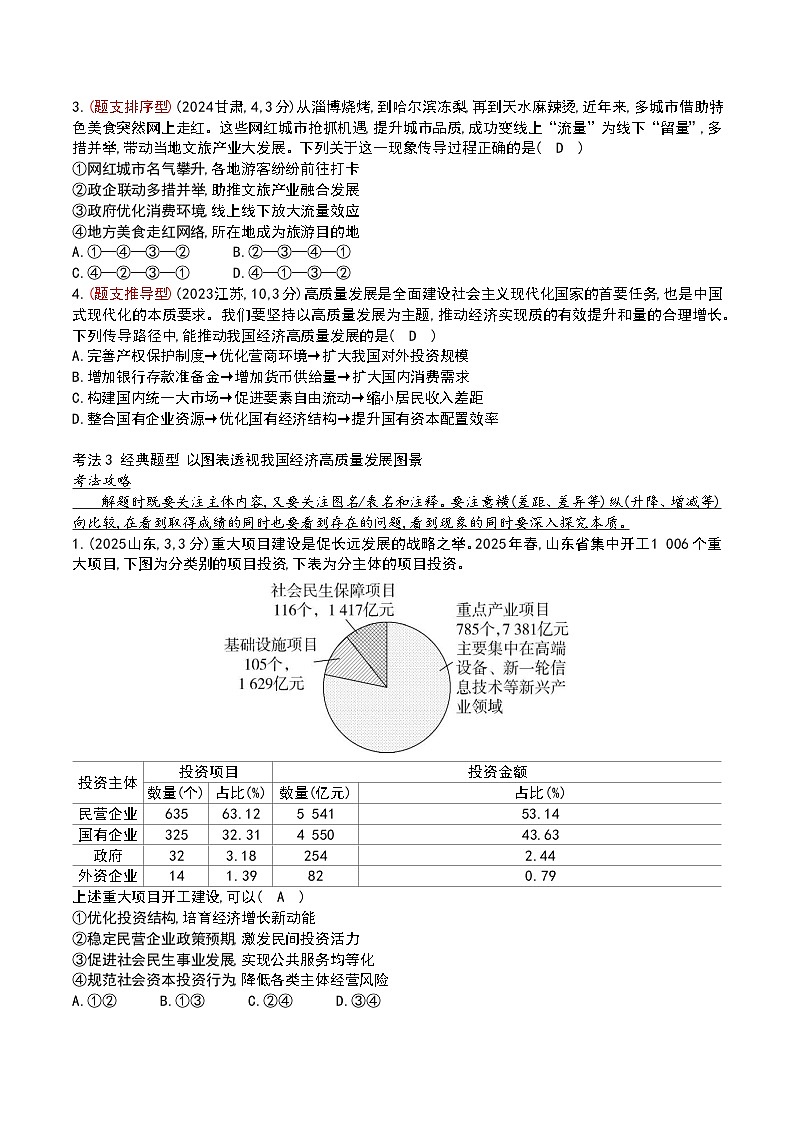 专题三 经济发展与社会进步 - 教用版第2页