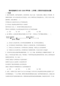 2025-2026学年陕西省榆林市高一上学期期末考试政治试卷（含答案）