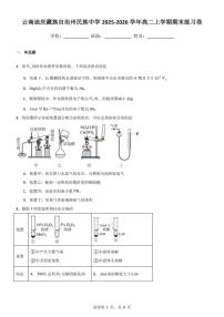 2025-2026学年云南迪庆藏族自治州民族中学高二上学期期末政治练习卷（含答案）