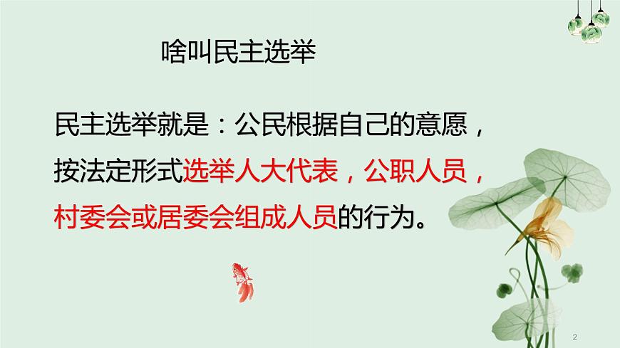 第2課第1框民主選舉：投出理性的一票第2頁