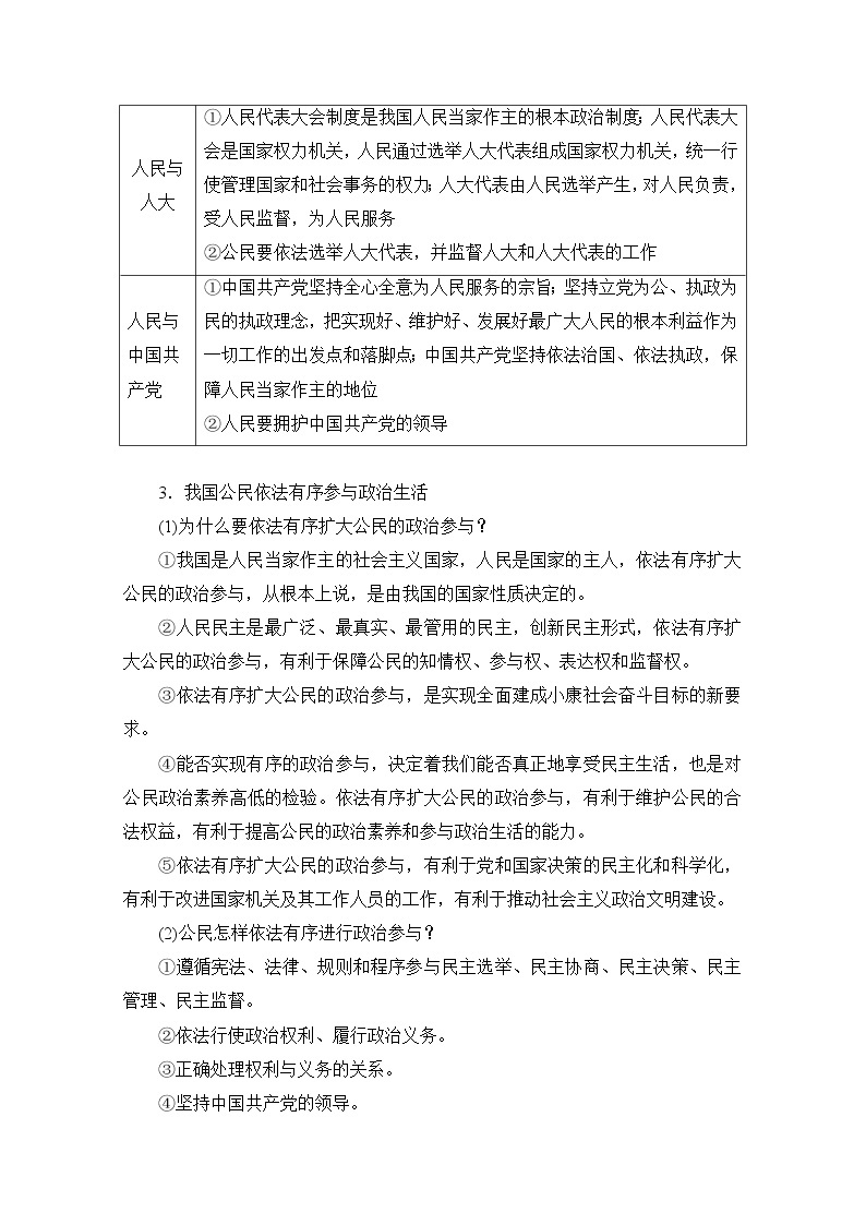 2021高三全国统考政治一轮教师用书（经典版）：第二部分第一单元单元整合　备考提能03