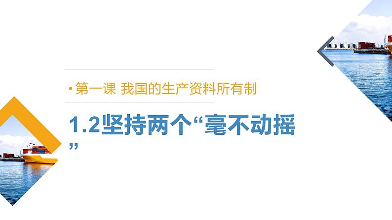 1.2《坚持“两个毫不动摇”》课件01