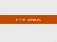 高中政治人教版必修1课件：综合探究1 正确对待金钱