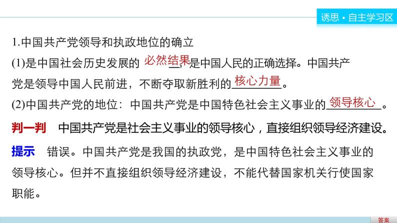 高中政治人教版必修二同步课件：6.1 中国共产党执政：历史和人民的选择04