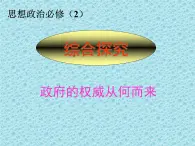 高一政治必修2课件：综合探究 政府的权威从何而来（新人教版）