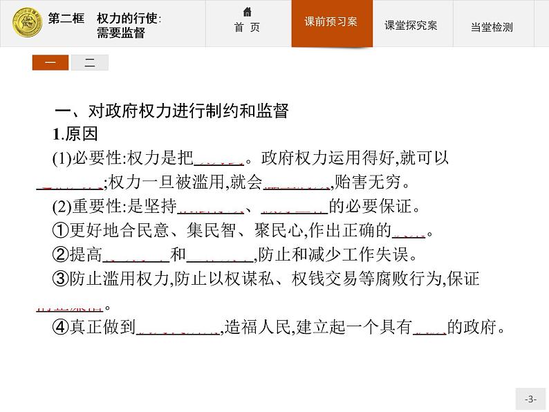 高中政治人教版必修2课件:4.2 权力的行使:需要监督03