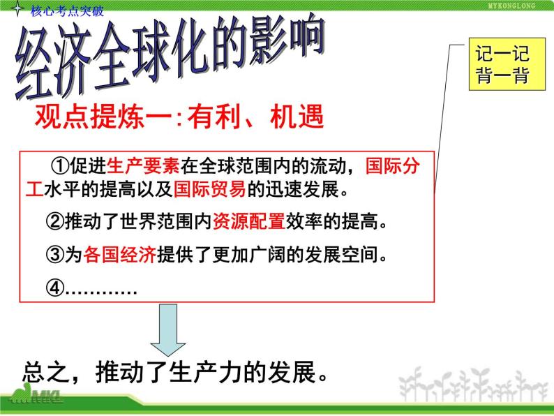 人教版高中政治复习课件：1-4.11经济全球化与对外开放08