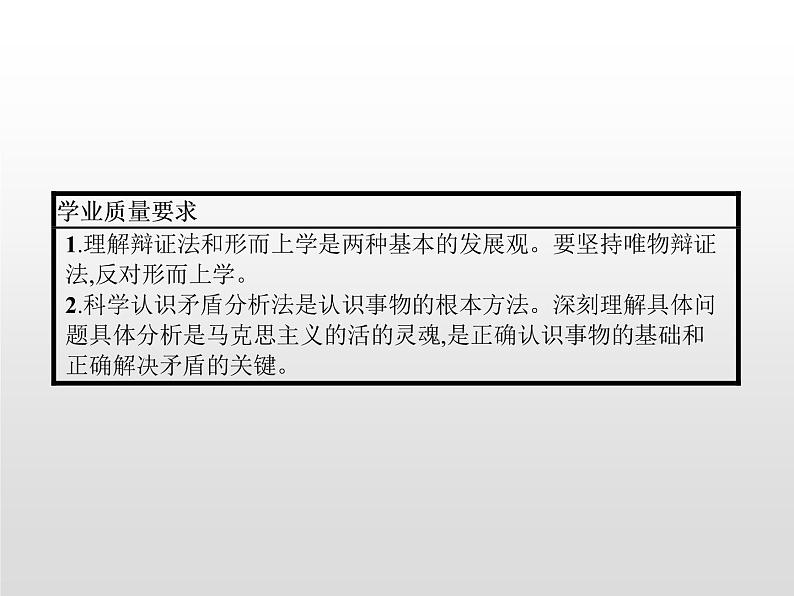 高中政治统编版(2019)必修四:综合探究 坚持唯物辩证法 反对形而上学 课件PPT02
