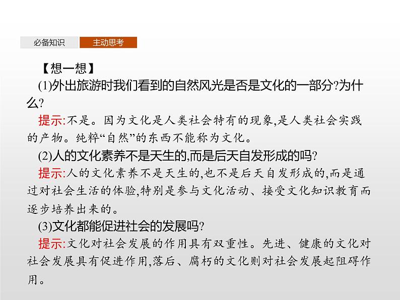 高中政治统编版(2019)必修四:第七课 第一框 文化的内涵与功能 课件PPT07