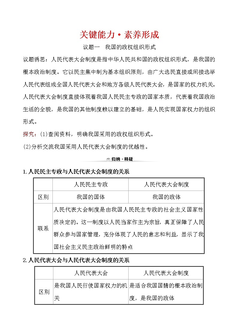 高中政治统编版(2019)必修3关键能力·素养形成 2.5.2 试卷(含解析)01