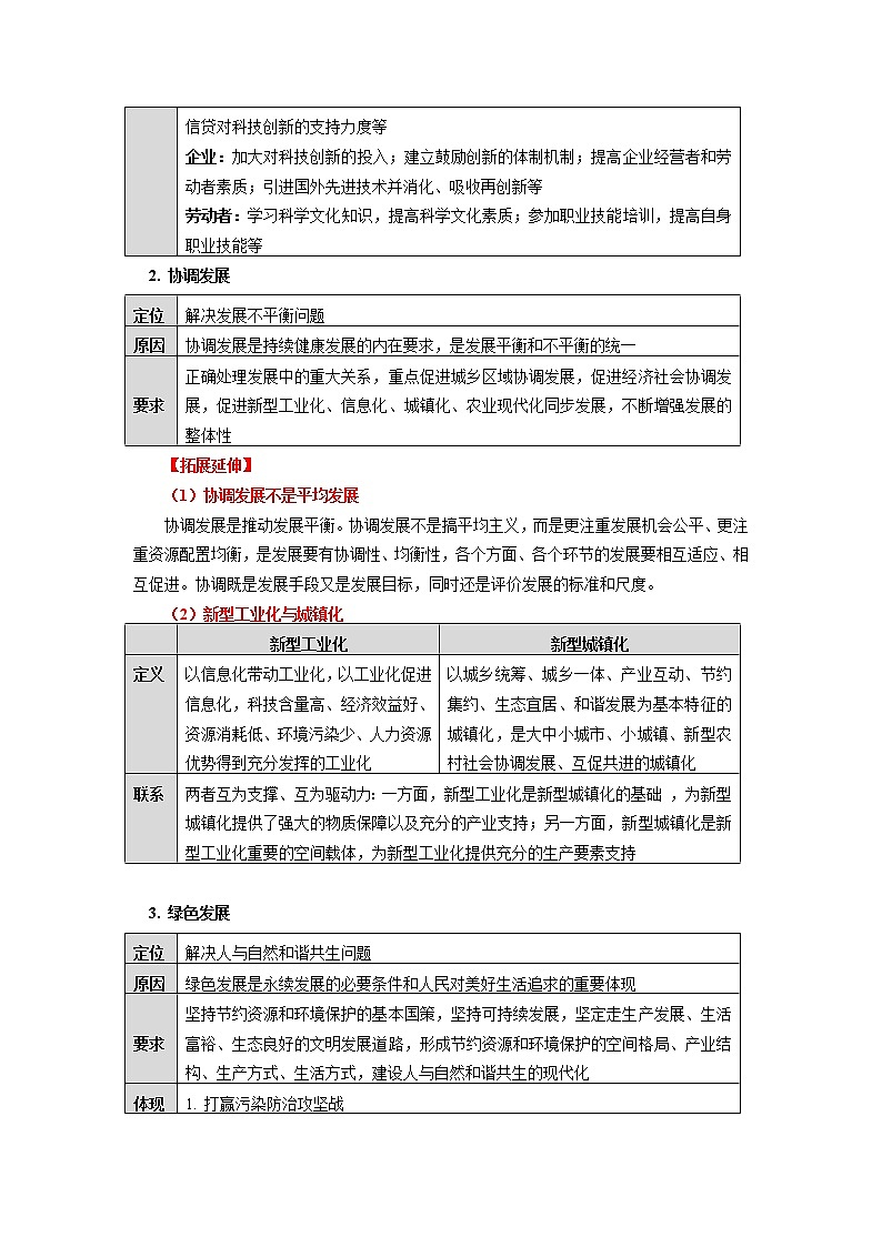 学案  必修2 经济与社会 / 第二单元 经济发展与社会进步 / 第三课 我国的经济发展 / 坚持新发展理念03