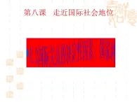 课件PPT 高一政治课件：8.2我国处理国际关系的决定性因素（课件）（新人教版必修2）