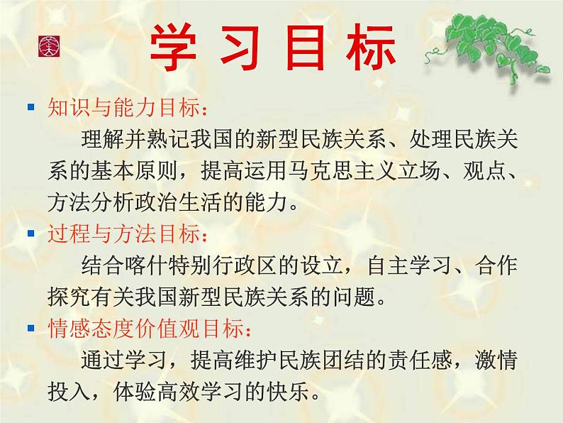 课件PPT 高一政治课件:7.1处理民族关系的原则:平等、团结(课件)(新人教版必修2)07