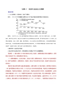 高考政治（2011~2020）真题专项练习   专题17  经济生活综合主观题（解析版）