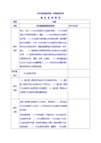 高中政治思品1 文化创新的源泉和作用教案设计