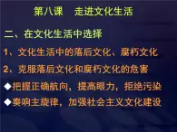 高二政治必修3课件：4-8-2在文化生活中选择（新人教版）