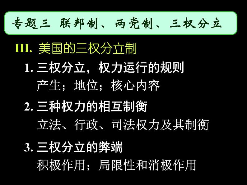 高中政治课件:美国的三权分立02