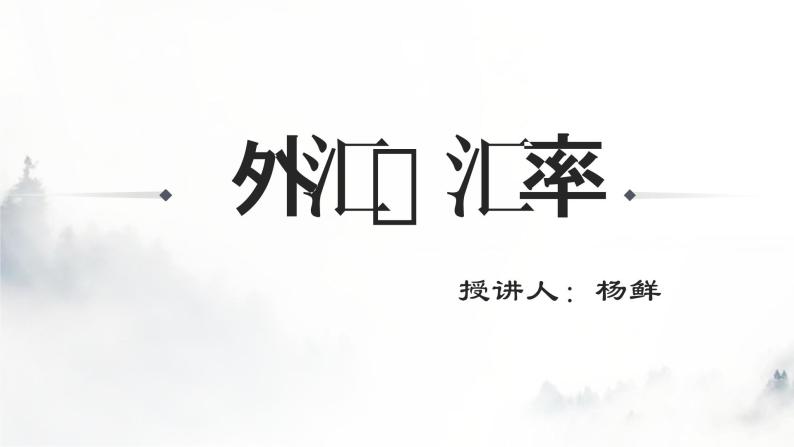 课件PPT人教版高一政治必修一课件1.1.1外汇汇率（共16张）01