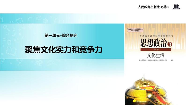 【教学课件】《综合探究 聚焦文化实力和竞争力》(人教)01