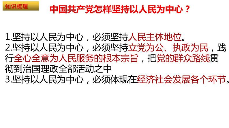 高中 政治思品 人教统编版 必修3 政治与法治 第一单元第二课中国共产党的先进性 始终走在时代前列 课件03