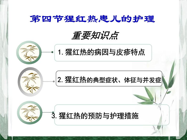 《儿科护理》第8章 第4节 猩红热患儿的护理 课件05