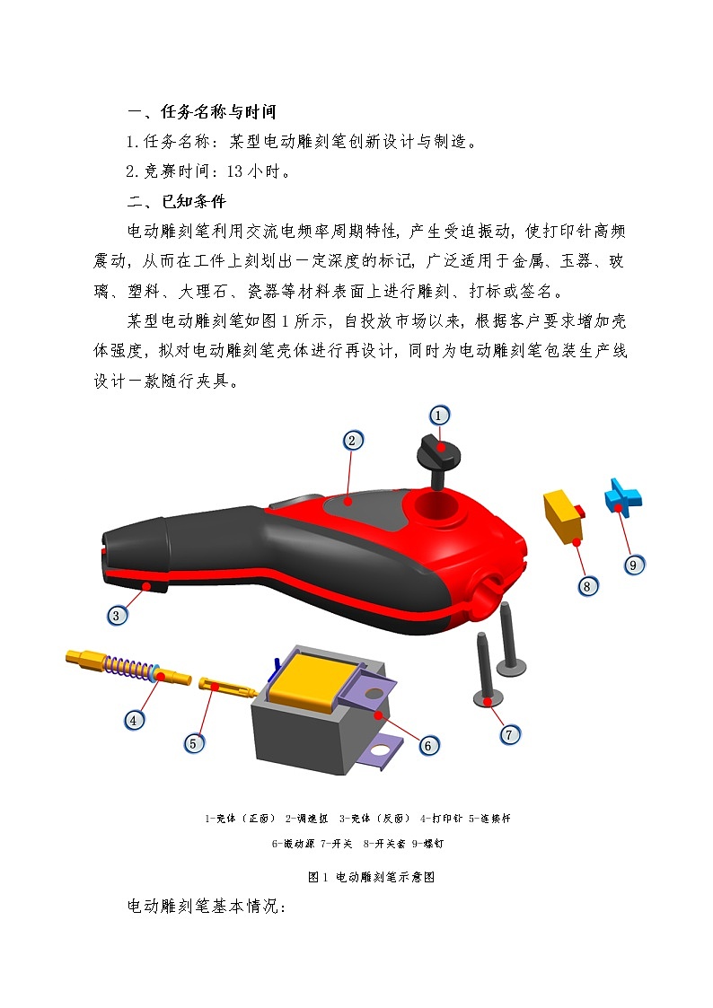 2022年全国职业院校技能大赛高职组 工业设计技术赛项模拟赛题(Word版)03