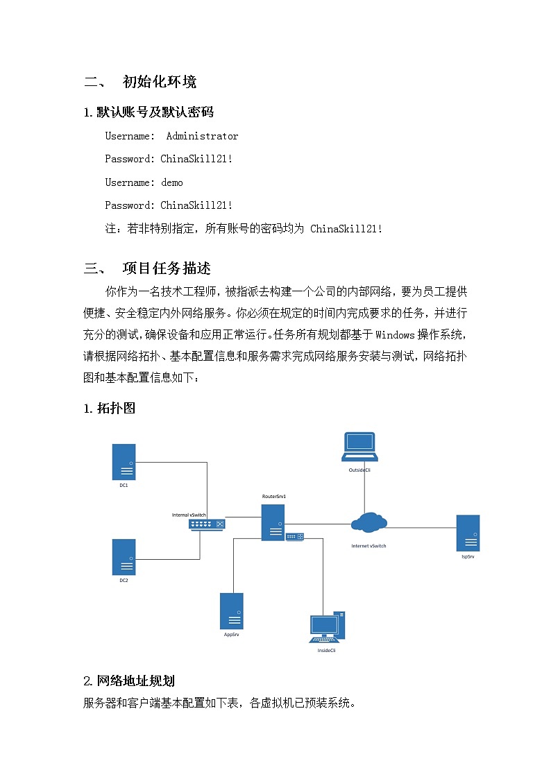 2022年全国职业院校技能大赛高职组 网络系统管理赛项模拟赛题(Word版)03