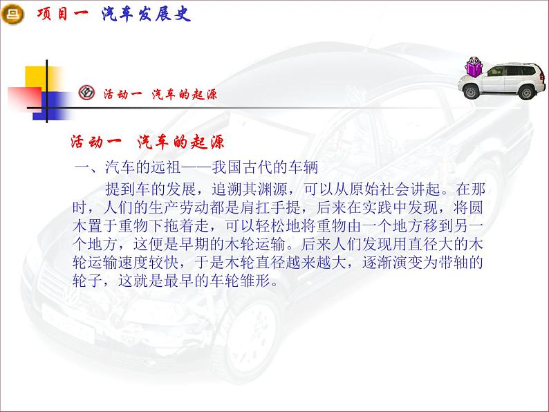 汽车文化项目1汽车史话任务1汽车的诞生和发展PPT课件05