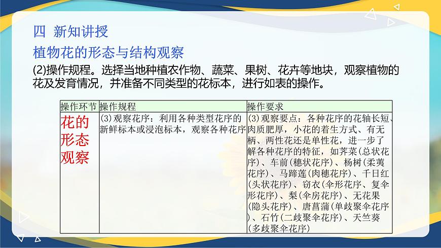 項目2 2.4 植物花的形態(tài)與結(jié)構(gòu)觀察（課件）-《植物生產(chǎn)與環(huán)境》（高教版第4版）同步精品課堂第7頁