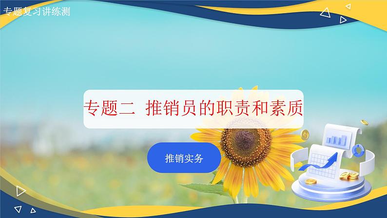 专题二推销员的职责和素质(课件)职教高考市场营销专业《推销实务》01