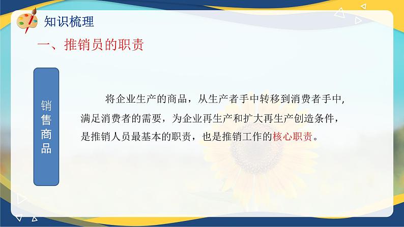 专题二推销员的职责和素质(课件)职教高考市场营销专业《推销实务》08