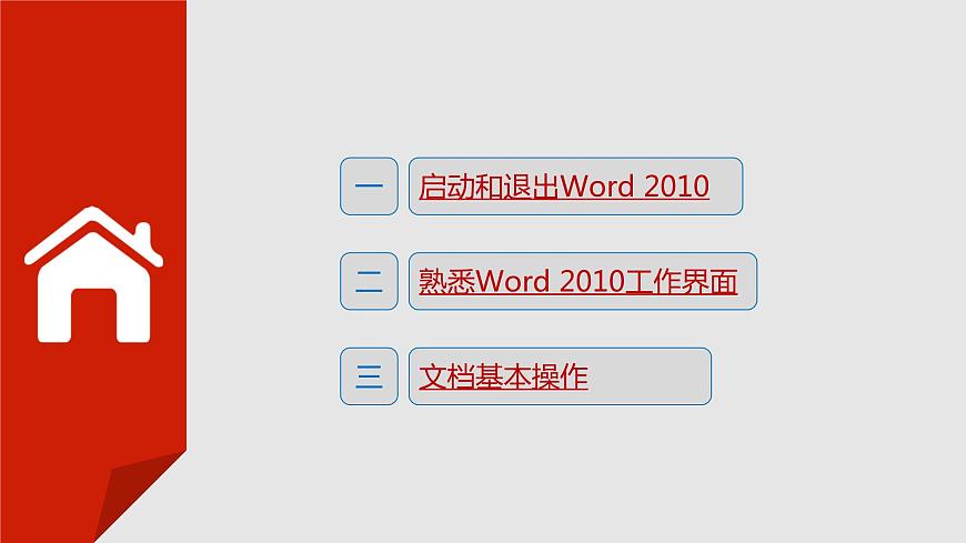項(xiàng)目三  使用Word 2010制作文檔課件PPT第4頁(yè)