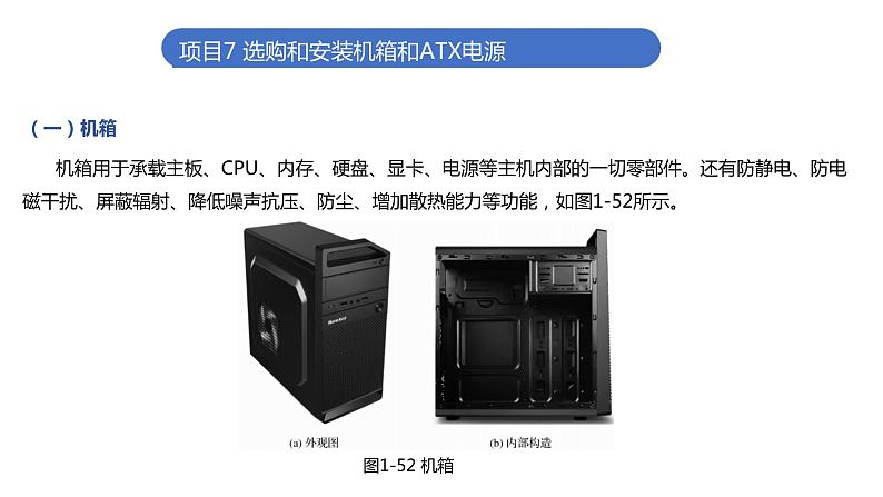 07《项目7 选购和安装机箱和ATX电源》 ppt课件第1页