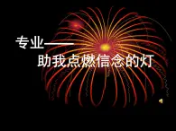 专业助我点燃信念的灯——了解专业、热爱专业、树立学习自信心的主题活动PPT课件免费下载