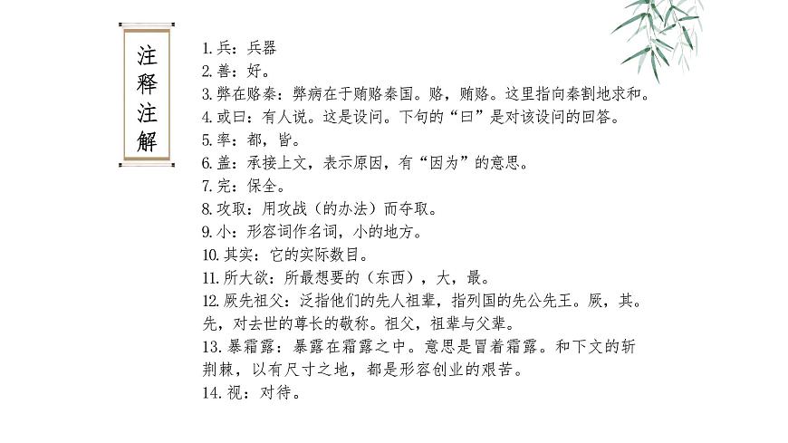 語文版 中職語文 拓展模塊 第六單元《六國論》 課件第8頁