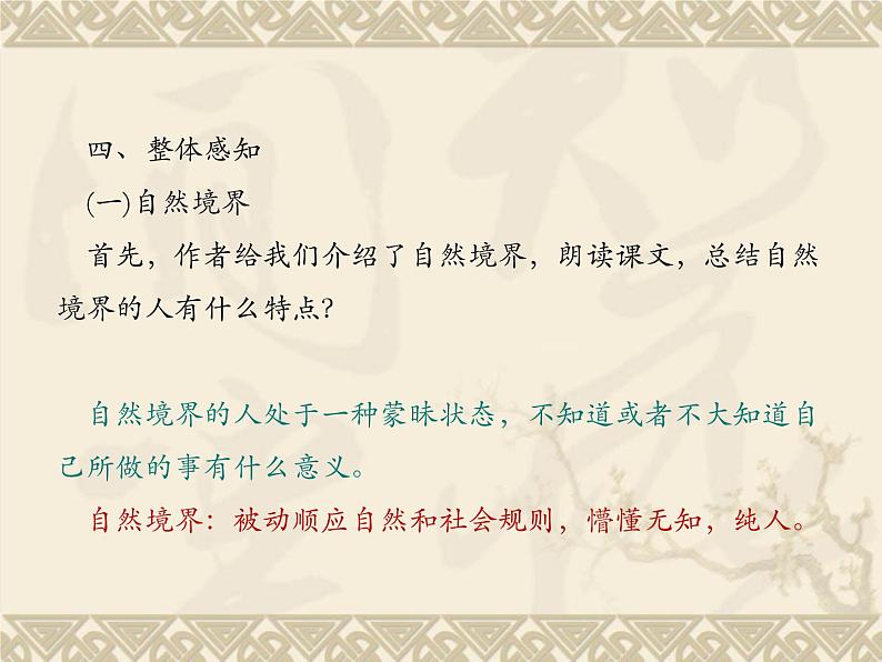高教版(中职)语文基础模块 下册 《人生的境界》课件07