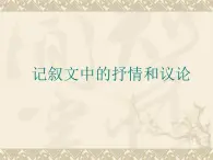 基础模块 下册语文《记叙文写作-穿插抒情和议论》课件