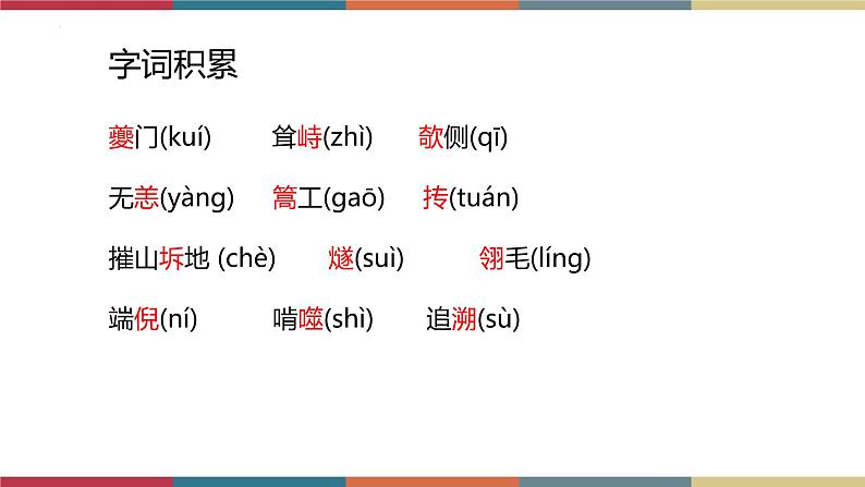 高教版中职高二语文同步教学拓展模块 3《过万重山漫想》课件05