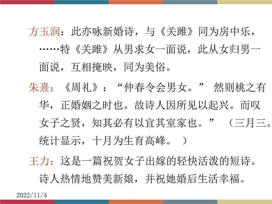 高教版中職高一語文基礎(chǔ)模塊下冊 第1單元 古詩詞《桃夭》課件第7頁
