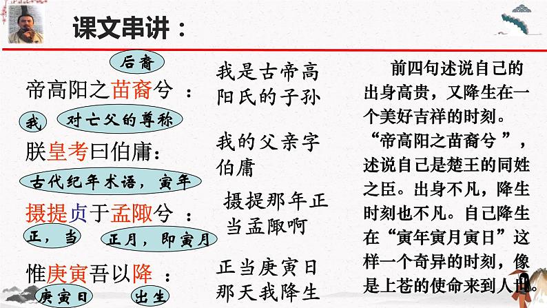 课外古诗词诵读《离骚(节选)》教学课件 中职专用 高中语文同步教学课件(高教版 基础模块下册07