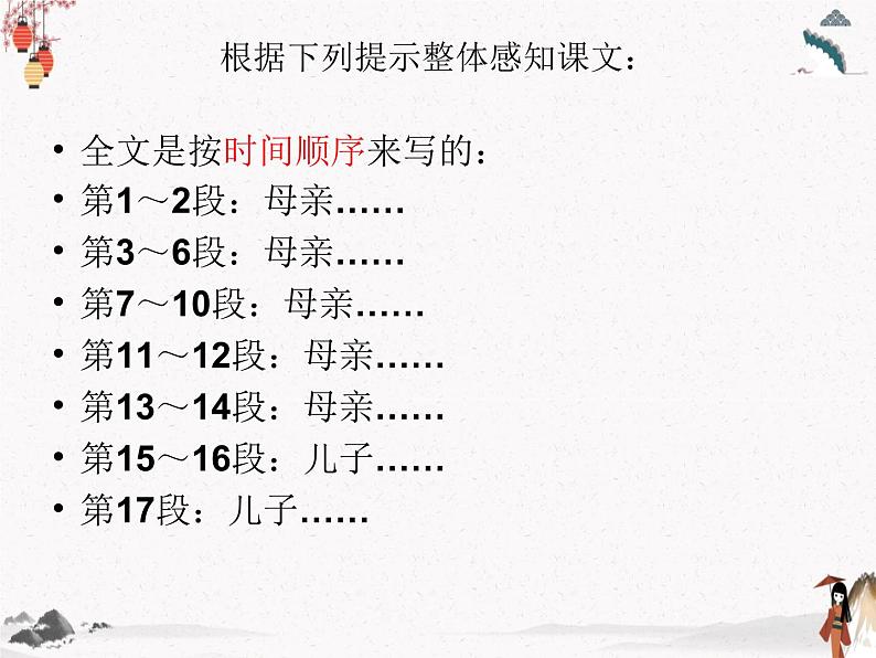 《我的母亲》课件 高教版中职语文基础模块上册07