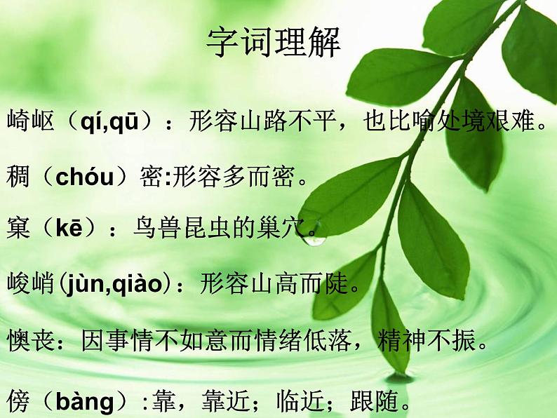 我愿意是急流课件ppt 中职语文课件ppt08