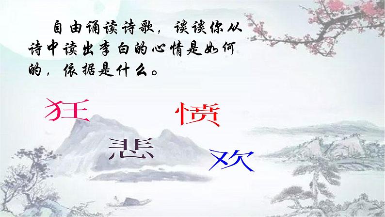 李白诗二首 将进酒 行路难课件ppt 中职语文课件ppt07